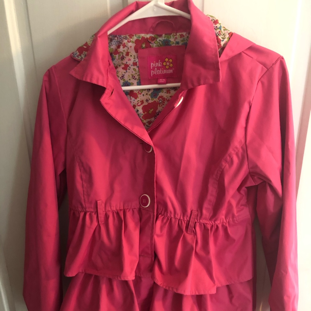 Pink and Floral Light Jacket